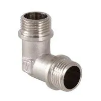 Угольник никелированный наружная резьба Valtec 1/2*