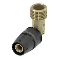 Уголок соединительный с ниппелем, латунь 16 x Rp 1/2", 8610302 Уголок соединительный с ниппелем, латунь 16 x Rp 1/2", 8610302