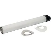Участок для прохода через стену с манжетами и оголовком Stout D60/100 х 854 мм м/п PP-FE