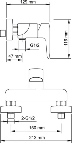 Смеситель для душа Wasserkraft Vils 5602