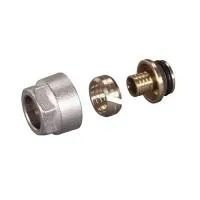 Соединение резьбозажимное LUXOR TP 98 - 20x2.0 x 3/4*EK (для пластиковых труб, никелированное)
