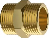 Ниппель проходной под плоское уплотнение с двух сторон Meibes, DN 32, 1 1/2" HP