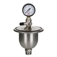 Гаситель гидроударов мембранный с манометром VALTEC 1/2*