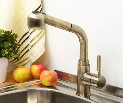 Смеситель для кухни Wasserkraft A8237 светлая бронза