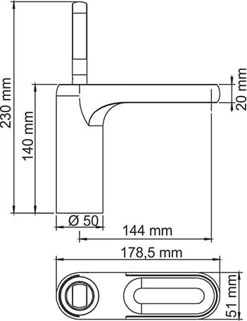 Смеситель для раковины Wasserkraft Kammel 1803