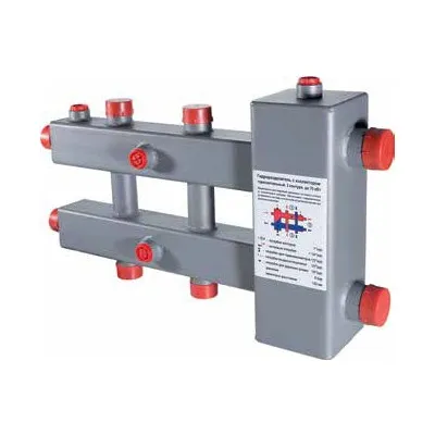 Гидравлическая стрелка с коллектором VALTEC (5 контуров, до 70 кВт) Гидравлическая стрелка с коллектором VALTEC (5 контуров, до 70 кВт)