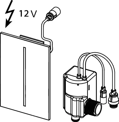 Кнопка смыва TECE filo urinal 9242062 230 V черная