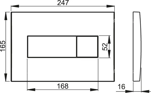 Система инсталляции для унитазов AlcaPlast AM101/1120-3:1 RU M371-0001 кнопка смыва хром