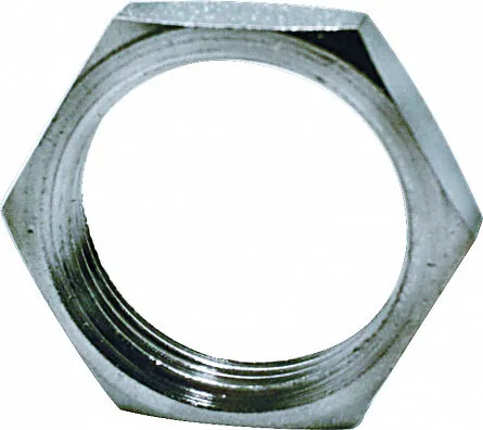 Контргайка никелированная без риборды Euros 1* Контргайка никелированная без риборды Euros 1*