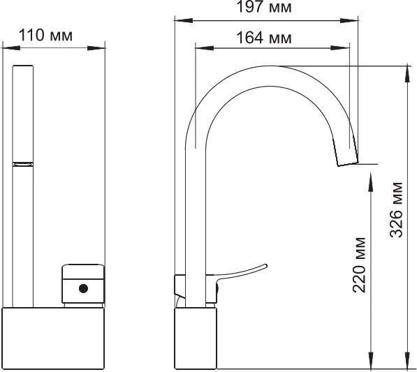 Смеситель для кухни Wasserkraft Aller 1067WHITE