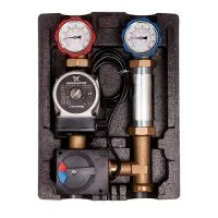 Насосная группа ICMA R001 1/2* x 3/4* (ВР/НР, 230В, насос UPS 25/65, подключение справа)