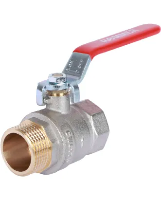 Кран шаровой полнопроходной внутренняя / наружная резьба, ручка рычаг Rommer 1* Кран шаровой полнопроходной внутренняя / наружная резьба, ручка рычаг Rommer 1*