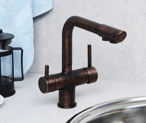 Смеситель для кухни Wasserkraft A8047 темная бронза