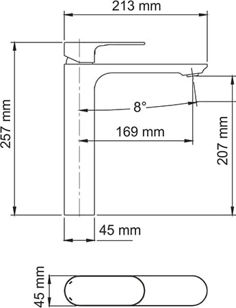 Смеситель для раковины Wasserkraft Dinkel 5803H