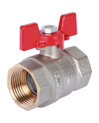 Кран шаровой полнопроходной внутренняя / внутренняя резьба, ручка бабочка Rommer 1* Кран шаровой полнопроходной внутренняя / внутренняя резьба, ручка бабочка Rommer 1*