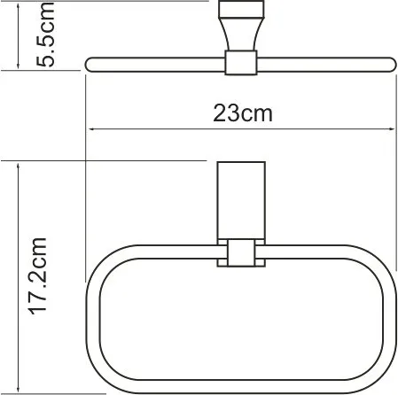 Полотенцедержатель Wasserkraft Lopau K-6060