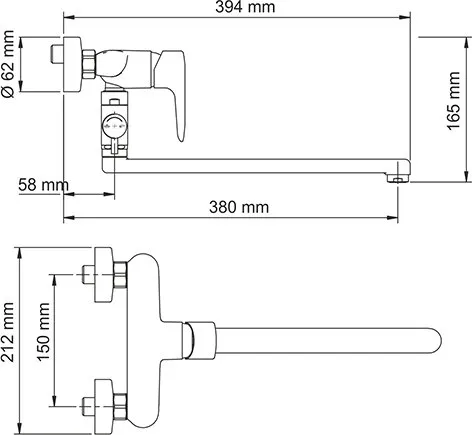 Универсальный смеситель Wasserkraft Vils 5602L