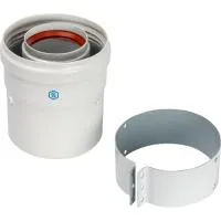Адаптер для котла вертикальный коаксиальный Stout D60/100 (совместимый с Vaillant, Protherm NEW)