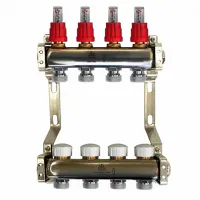 Коллекторная группа для теплого пола Gekon GK 74102 - 2 выхода