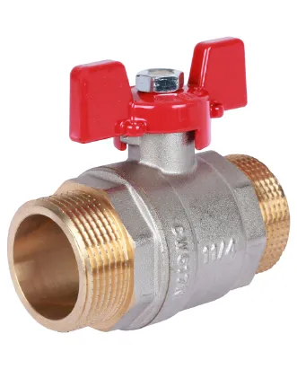 Кран шаровой полнопроходной наружняя / наружная резьба, ручка бабочка Rommer 1 1/4* Кран шаровой полнопроходной наружняя / наружная резьба, ручка бабочка Rommer 1 1/4*