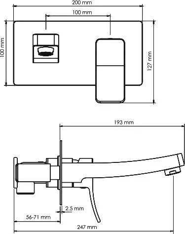 Смеситель для раковины Wasserkraft Aller 10630 С ВНУТРЕННЕЙ ЧАСТЬЮ