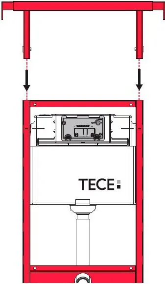 Комплект крепления для инсталляций TECE TECEprofil 9 380 013 для монтажа к стенам Комплект крепления для инсталляций TECE TECEprofil 9 380 013 для монтажа к стенам