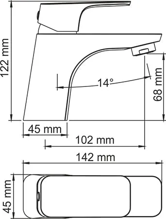 Смеситель для раковины Wasserkraft Salm 2703