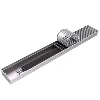 Конвектор внутрипольный Rommer RCN1 200 х 80 х 800 (решётка роликовая, натуральный алюминий) Конвектор внутрипольный Rommer RCN1 200 х 80 х 800 (решётка роликовая, натуральный алюминий)