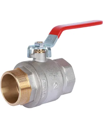 Кран шаровой полнопроходной внутренняя / наружная резьба, ручка рычаг Rommer 2* Кран шаровой полнопроходной внутренняя / наружная резьба, ручка рычаг Rommer 2*