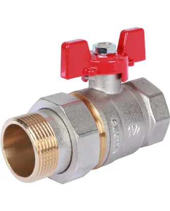 Кран шаровой полнопроходной американка внутренняя / наружная резьба, ручка бабочка Rommer 1 1/4* Кран шаровой полнопроходной американка внутренняя / наружная резьба, ручка бабочка Rommer 1 1/4*