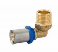 Пресс угольник наружная резьба 90° APE 20 х 1/2*