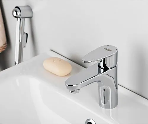 Смеситель для раковины Wasserkraft Leine 3508 с гигиеническим душем