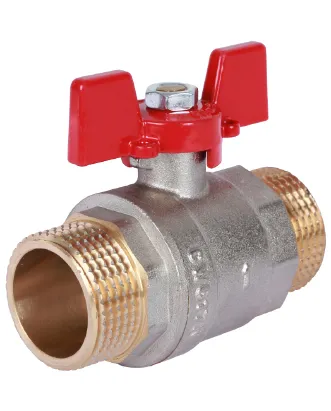 Кран шаровой полнопроходной наружняя / наружная резьба, ручка бабочка Rommer 1* Кран шаровой полнопроходной наружняя / наружная резьба, ручка бабочка Rommer 1*