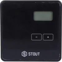 Проводной комнатный двухпозиционный регулятор STOUT ST-294v1, черный