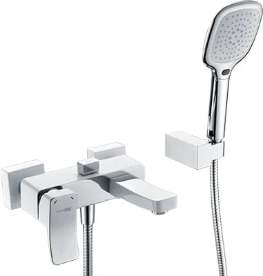 Смеситель для ванны с душем Wasserkraft Aller 1061WHITE