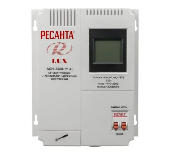 Стабилизатор напряжения Ресанта Lux АСН-3000Н/1-Ц