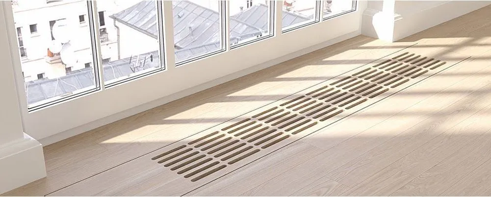 Конвектор с деревянной решеткой