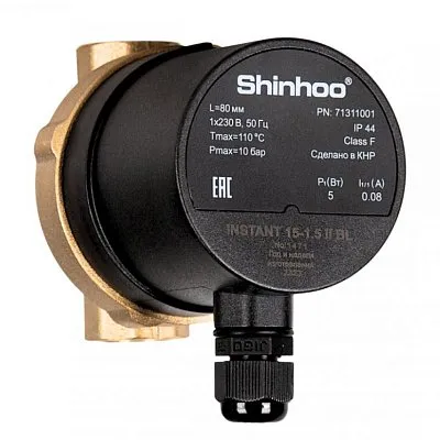 Циркуляционный насос Shinhoo INSTANT 15-1.5 II BL Циркуляционный насос Shinhoo INSTANT 15-1.5 II BL
