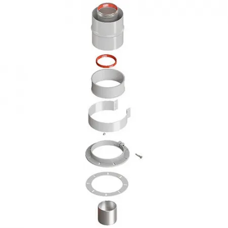 ROMMER RCA-6010-240100 Начальный участок вертикальный коакс. 60/100 (Bosch, Buderus, Navien S/C/E, B