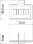 Мыльница Wasserkraft Leine White K-5069White