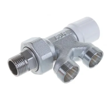 Узел нижнего подключения FAR 1/2* (регулирующий, для однотрубных систем) Узел нижнего подключения FAR 1/2* (регулирующий, для однотрубных систем)