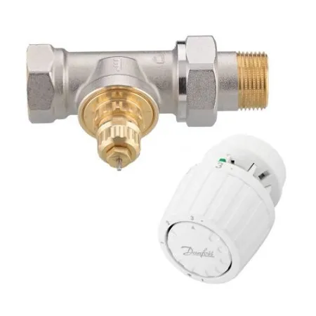Комплект для регулировки радиаторов прямой 1/2" Danfoss RTR-G/RTR 7090 (для однотрубной системы) Комплект для регулировки радиаторов прямой 1/2" Danfoss RTR-G/RTR 7090 (для однотрубной системы)