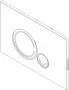 Кнопка смыва BelBagno Sfera BB018-SR-ORO золото
