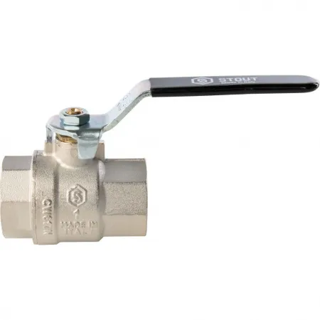 Кран шаровый внутренняя / внутренняя резьба, ручка рычаг Stout 3/4* Кран шаровый внутренняя / внутренняя резьба, ручка рычаг Stout 3/4*