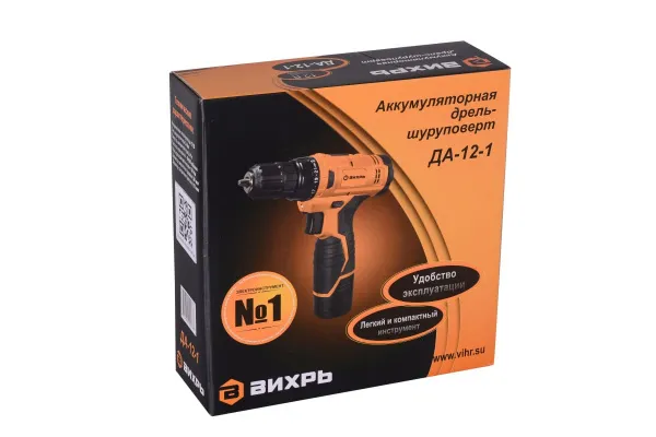 Аккумуляторная дрель-шуруповерт Вихрь ДА-12-1