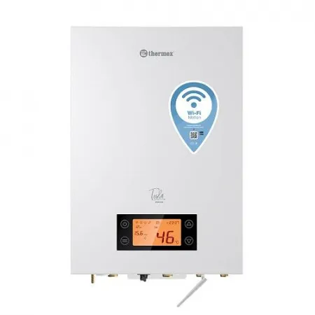 Котел электрический настенный Thermex TESLA Double 12-24 кВт (230/400В, двухконтурный), с Wi-Fi управлением