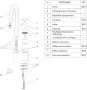 Смеситель для кухни Wasserkraft Aller 1067WHITE