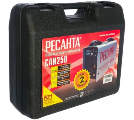 Инверторный сварочный аппарат Ресанта САИ-250 в кейсе