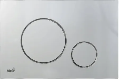Кнопка смыва AlcaPlast THIN M672 хром матовый