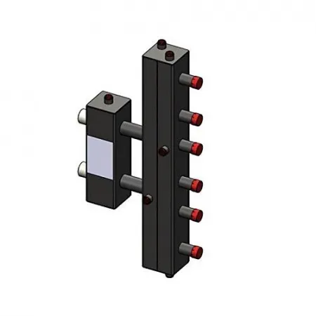 Коллектор с гидравлическим разделителем вертикальный ZOTA - 1 1/4* на 3 контура 1* (до 70 кВт) Коллектор с гидравлическим разделителем вертикальный ZOTA - 1 1/4* на 3 контура 1* (до 70 кВт)